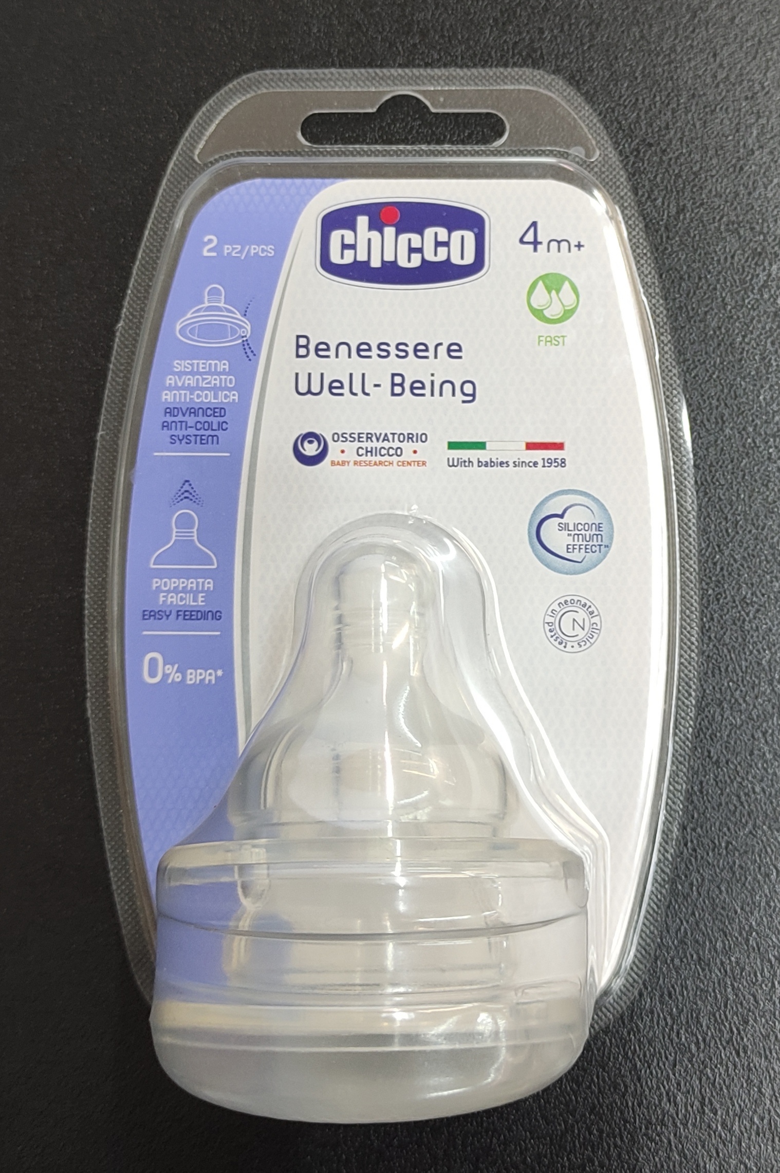 Biberon in silicone con sistema anti-colica avanzato 150ML - Prénatal