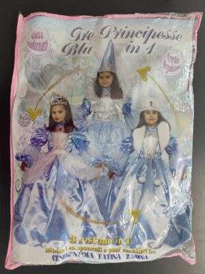 Principesse 3 costumi in 1 4-6 anni